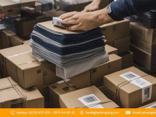 Xưởng sản xuất thùng carton đựng hàng may mặc tại Bến Tre