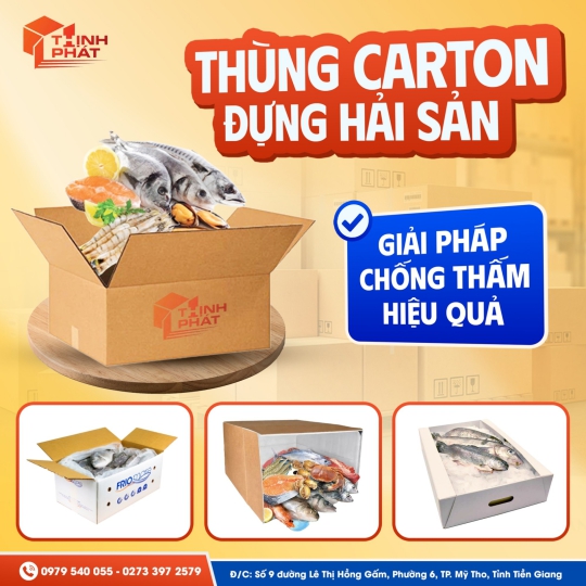 Thùng carton đựng thủy sản