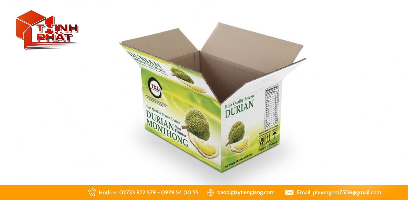 Thùng carton đựng sầu riêng